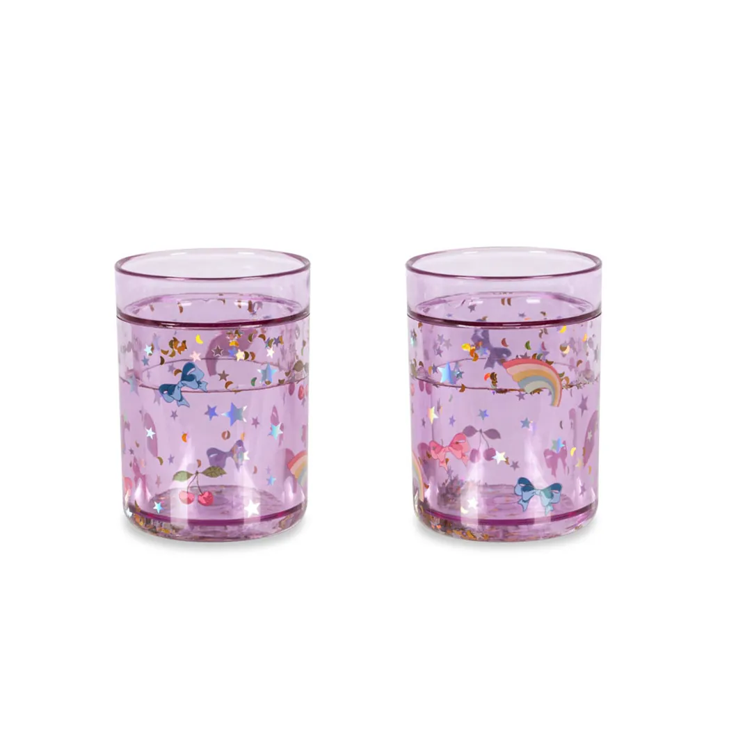 Glitzerbecher 2er Pack Rainbow Twinkle