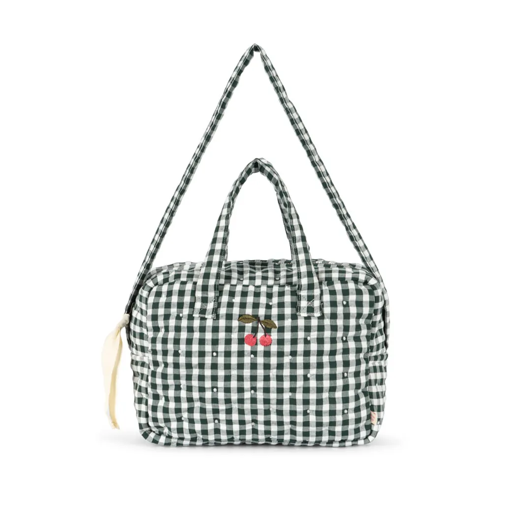 Puppen Wickeltasche Green Check