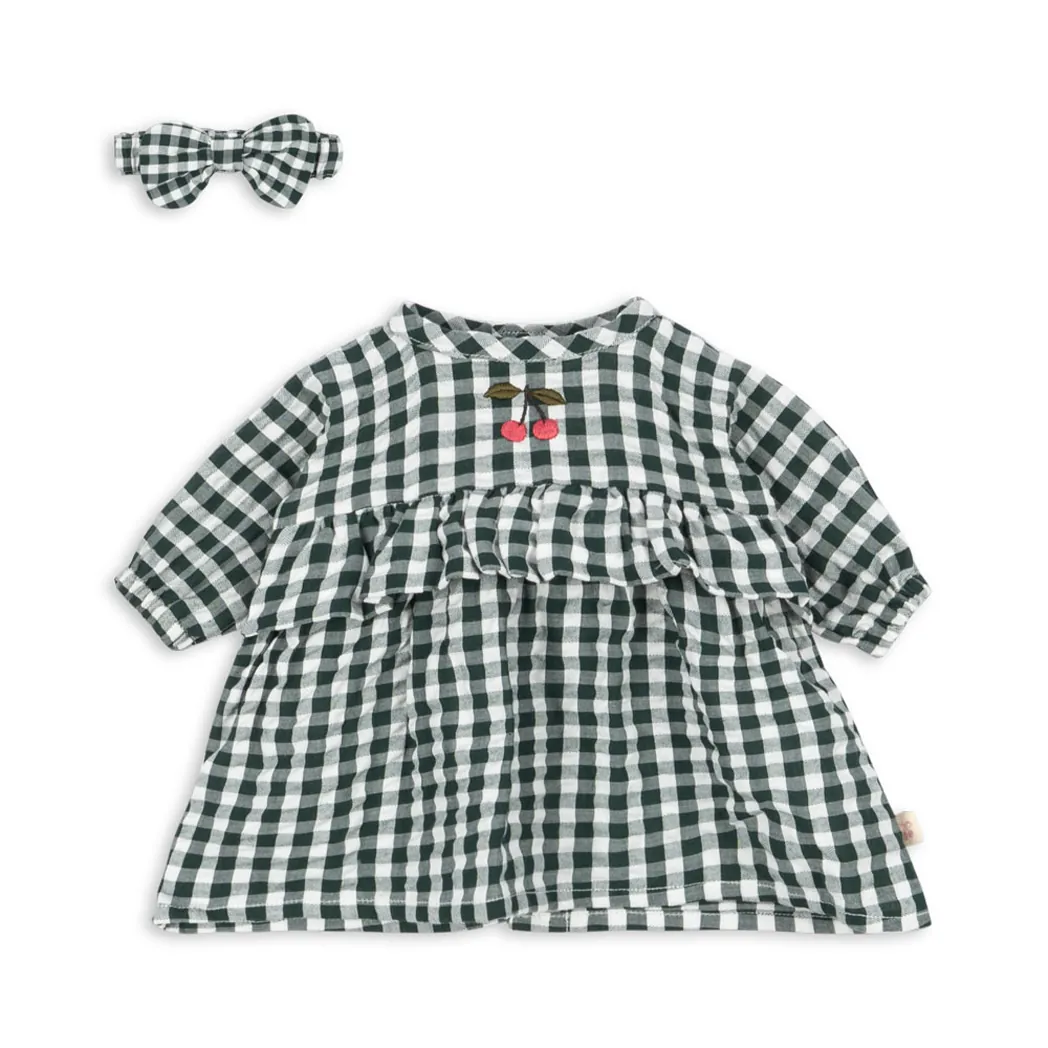 Puppenkleider Set Green Check