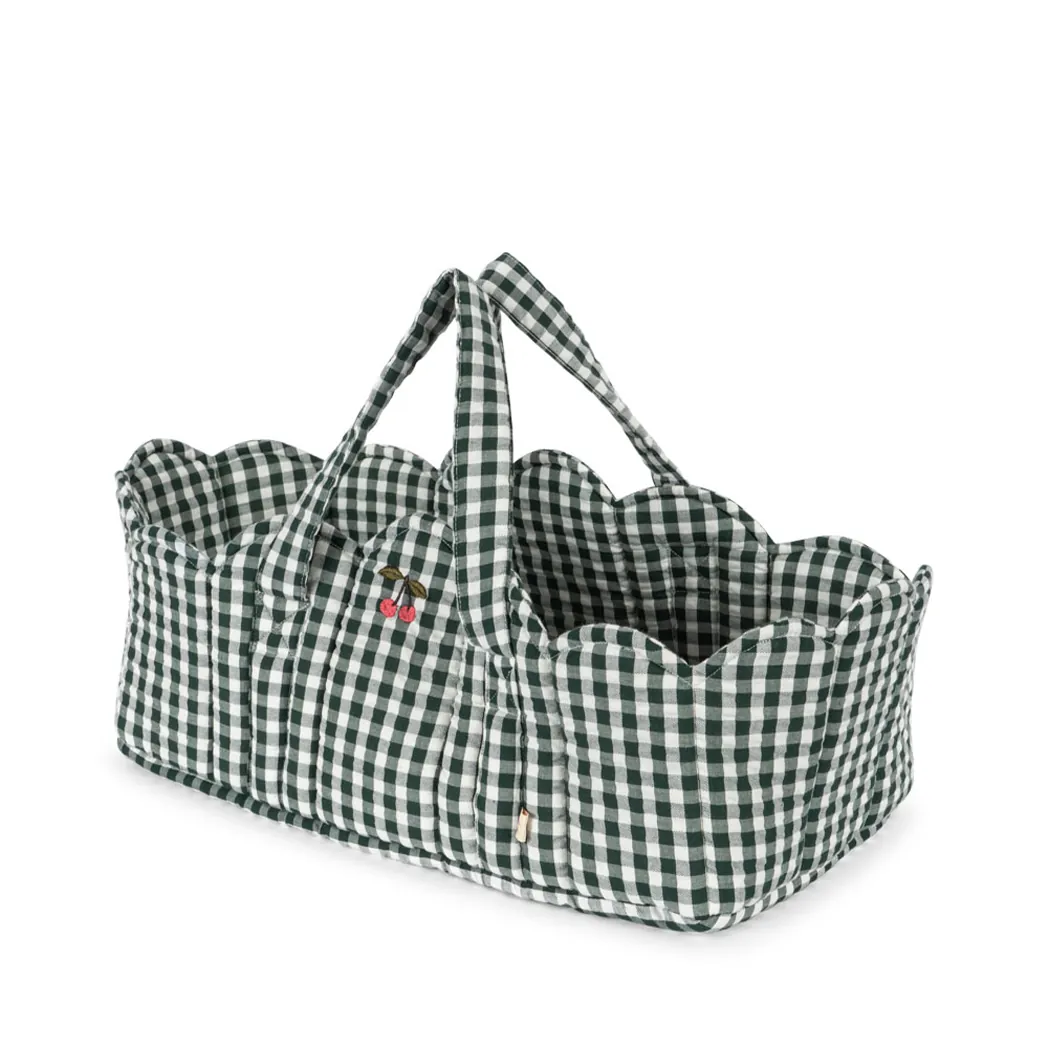 Puppen Trage Green Check