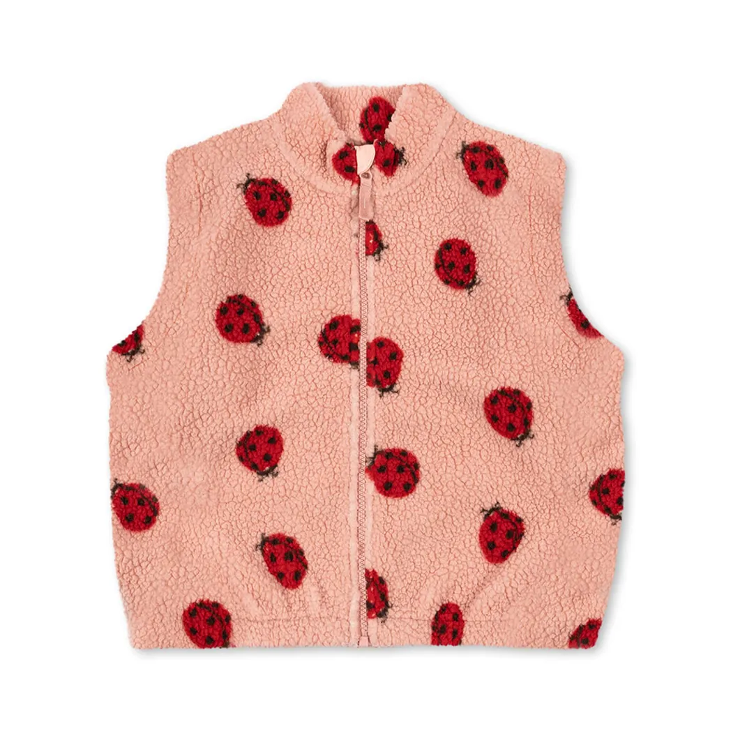 Teddy Weste Jody Ladybug Pink