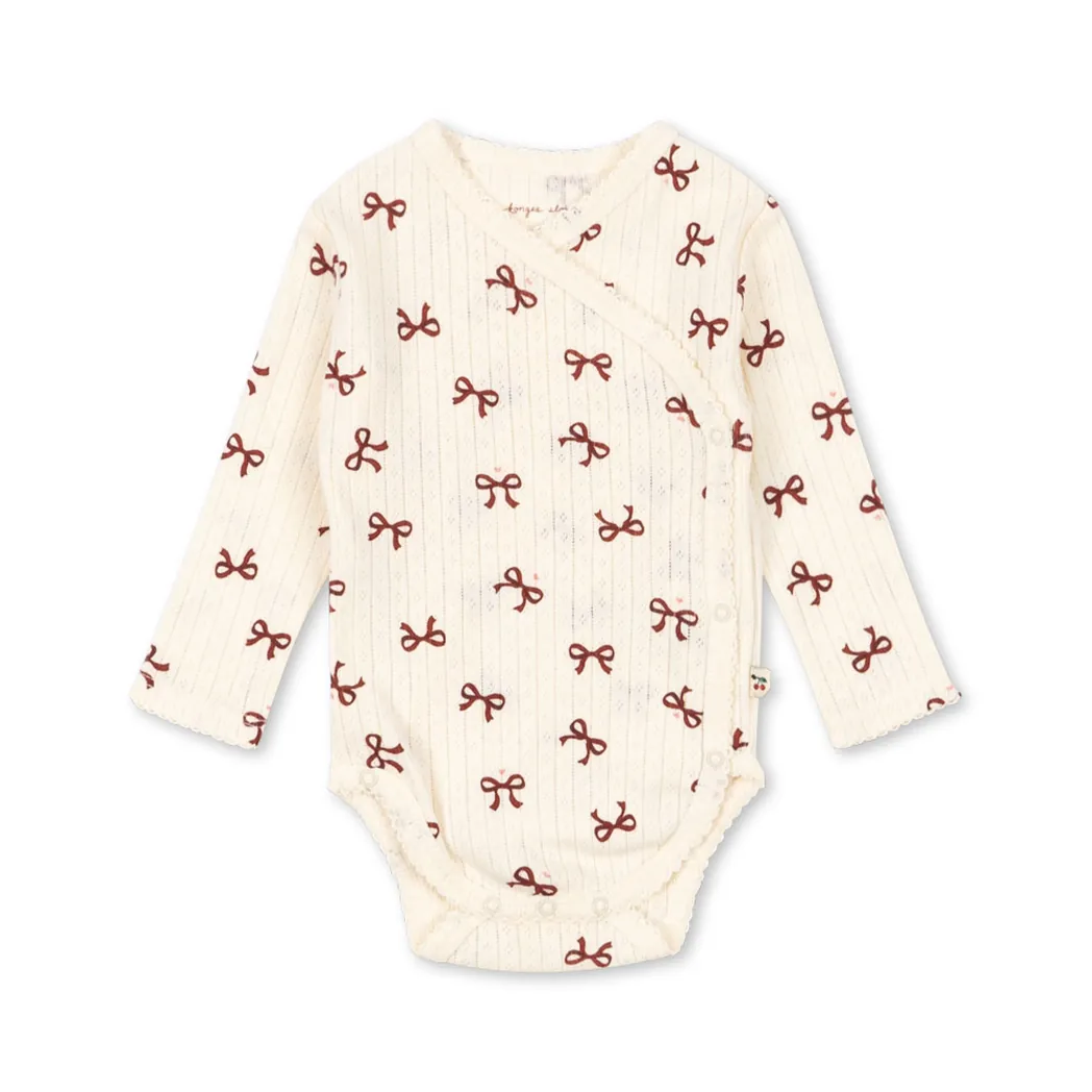 Neugeborenen Body Minnie Bow Rouge GOTS