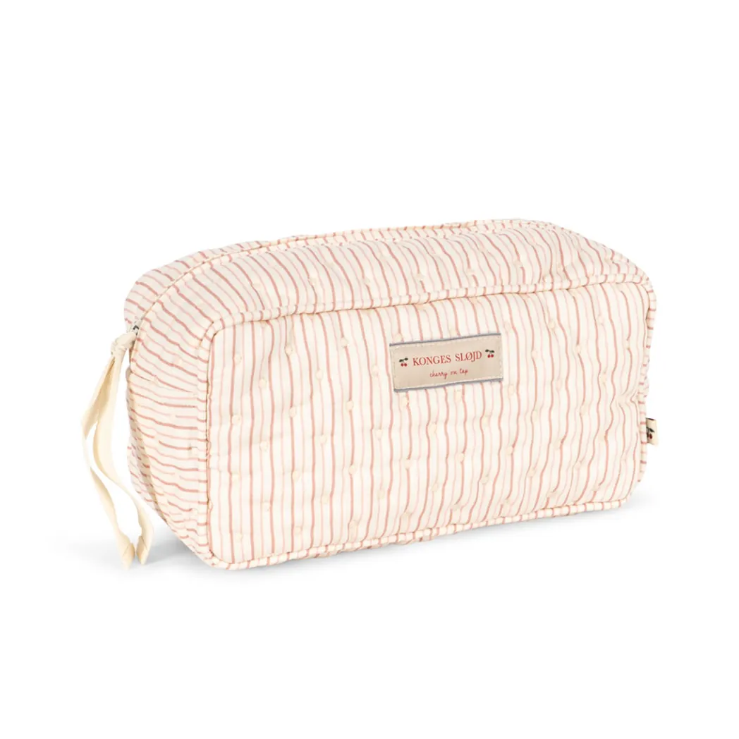 Kleines Necessaire Stripe Petite Rose