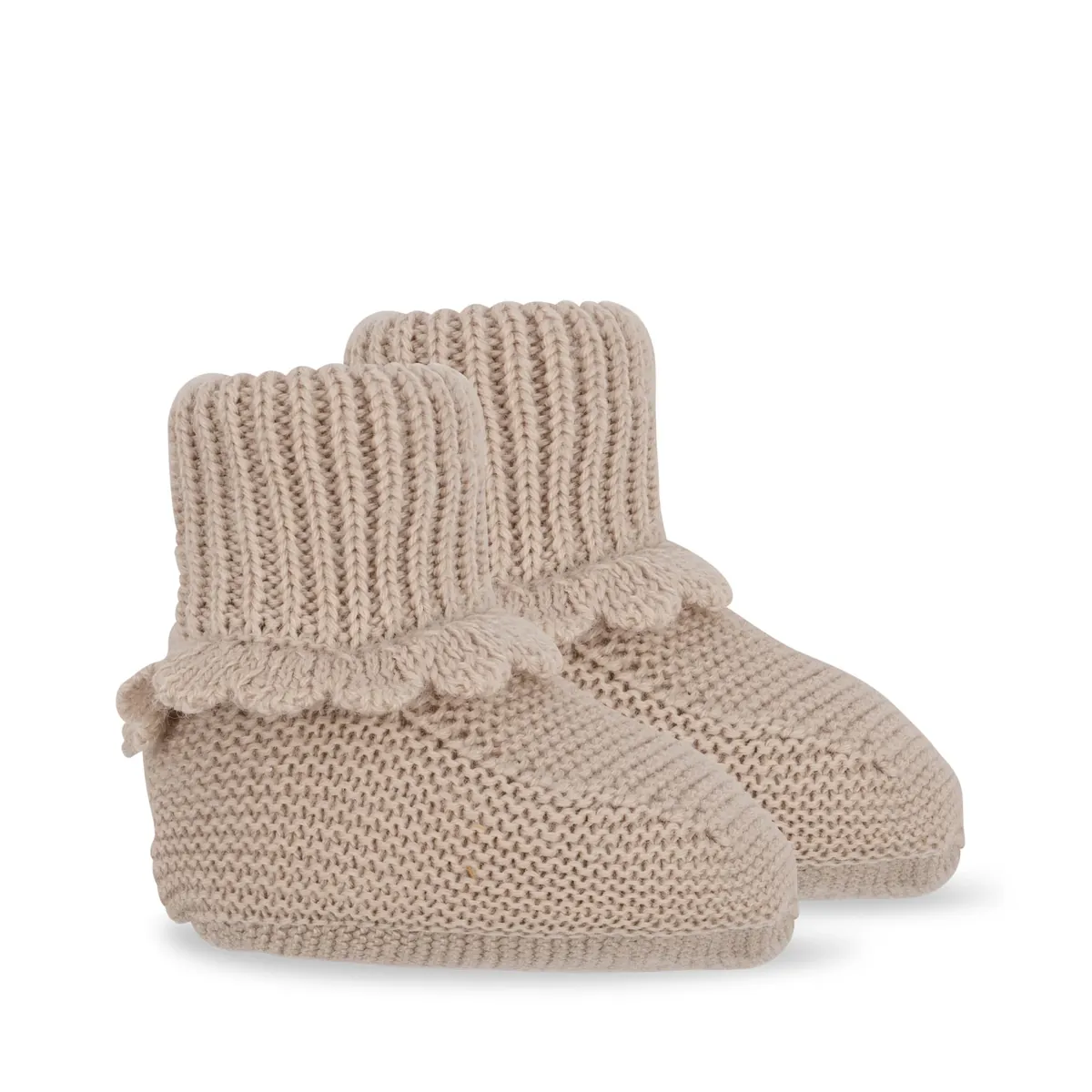 Wolle Booties Peach Dust