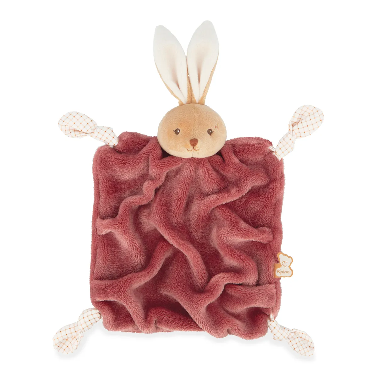KALOO Doudou Schmusetuch Hase 24cm Bordeaux