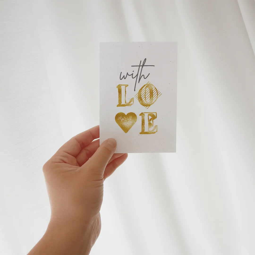 Glückwunschkarte With Love