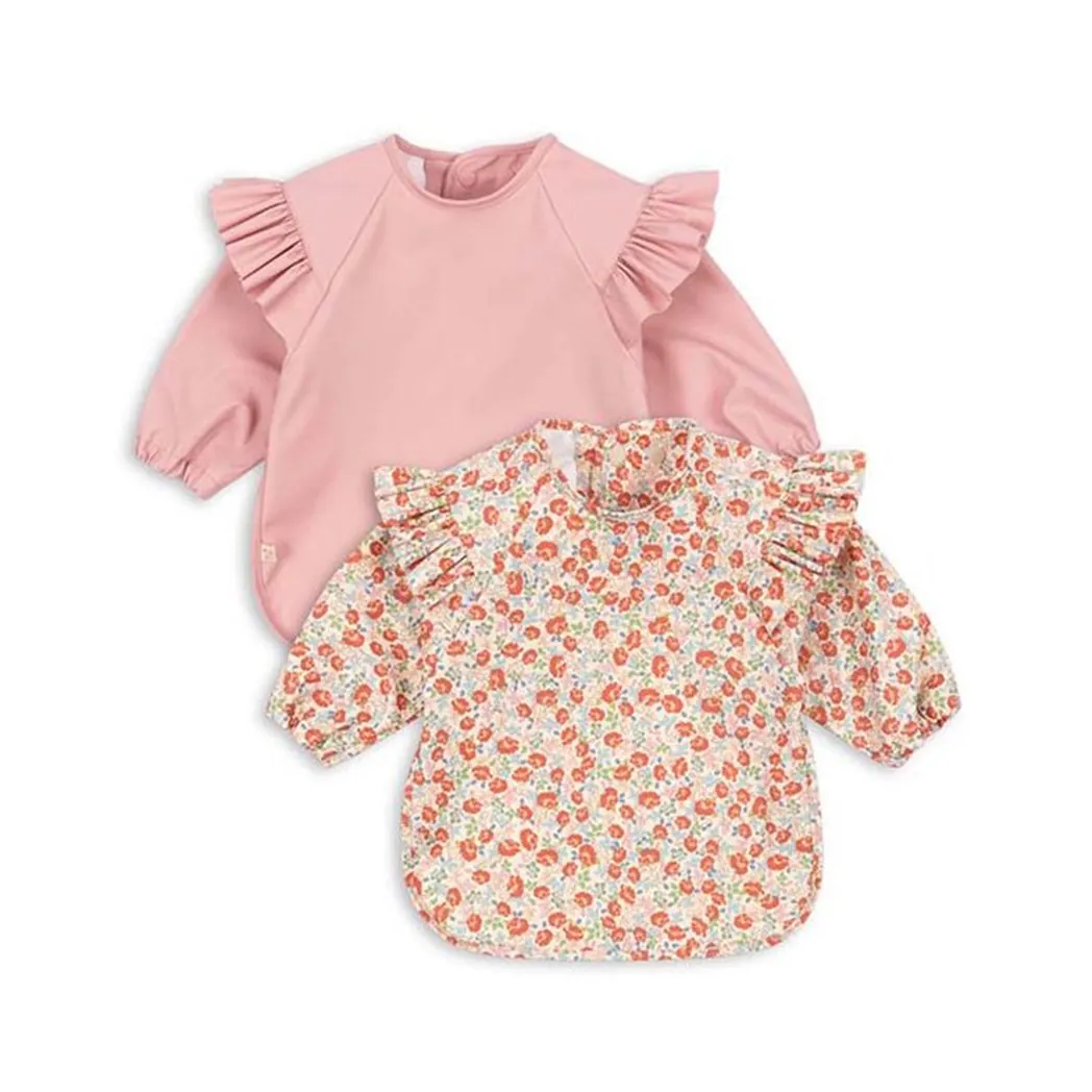Lätzchen Set Dinner Bib Kaluka/Bridal Rose