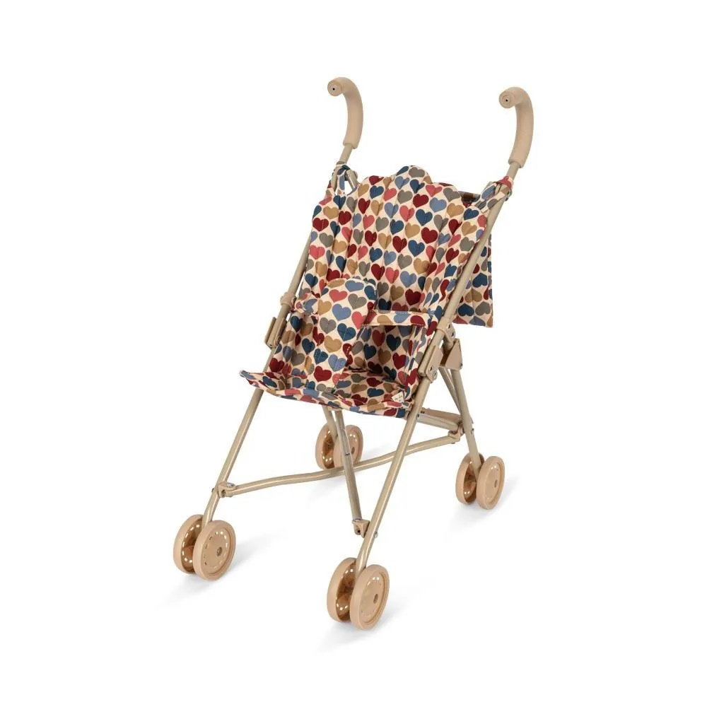 Konges Sløjd Puppen-Buggy "Doll Stroller Coeur Bisous"