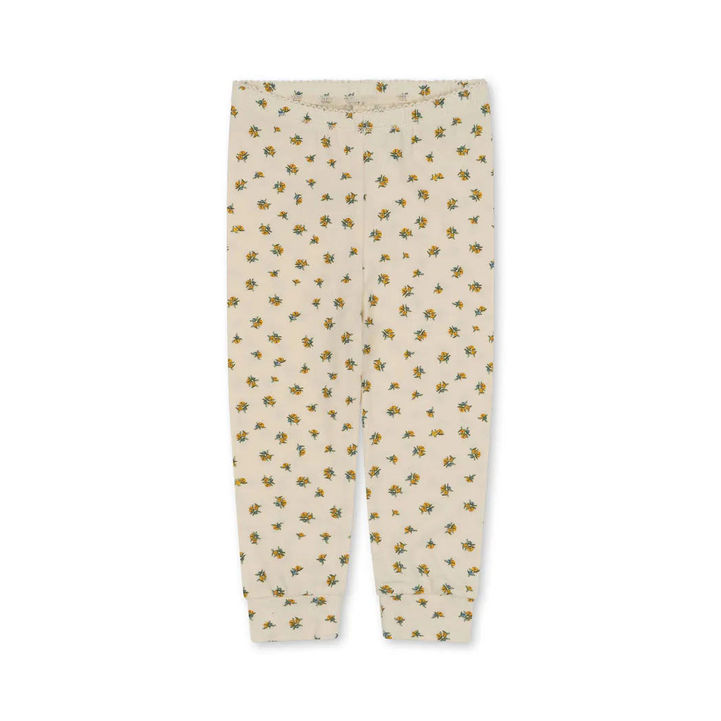 Organic Basic Pants Peonia Limone