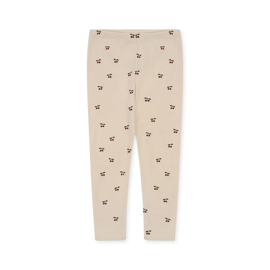 Organic Basic Leggings GOTS Cherry