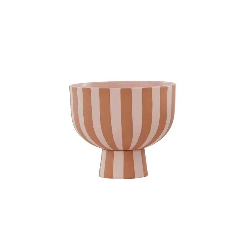 OYOY Dekoschale Toppu Ø 15 cm, Caramel/Rosé