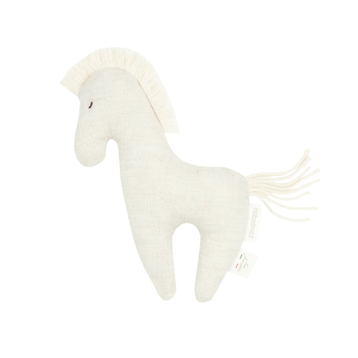 Nobodinoz Rassel "Horse" Leinen Greige