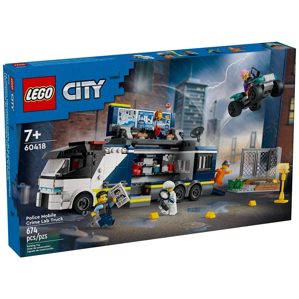 Polizeitruck mit Labor