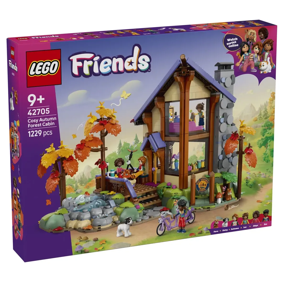 Gemütliche Hütte im Herbstwald