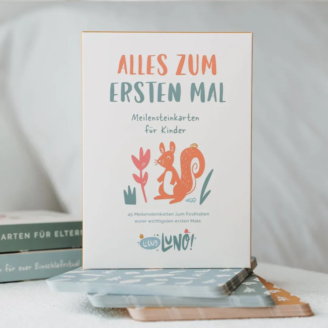 LittleLuno Alles zum ersten Mal - Meilensteinkarten für Kinder