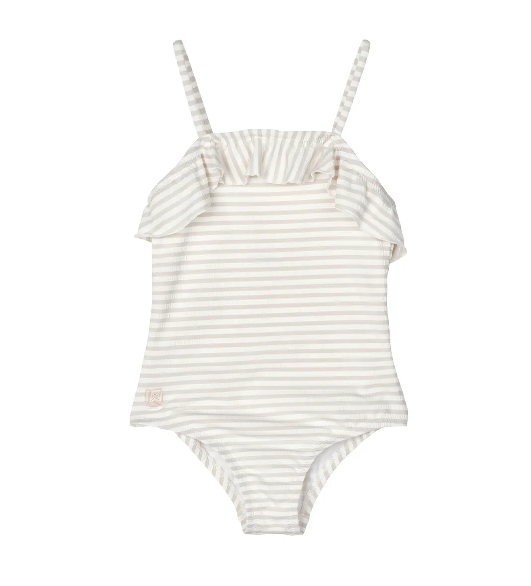 Mauricette UV Badeanzug Streifen Crisp White
