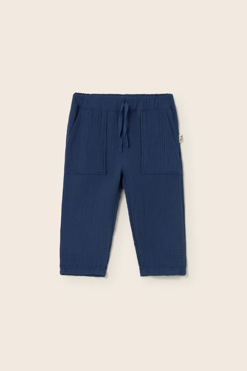 Cozmo Musselin Hose "Mario" | Navy
