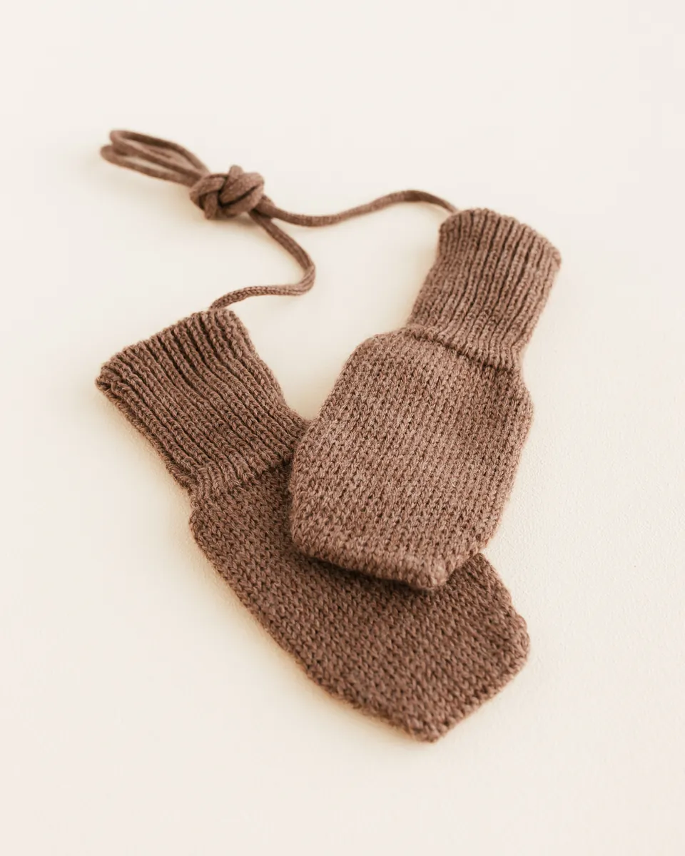 Hvid Baby Handschuhe "Fiza" Mocha