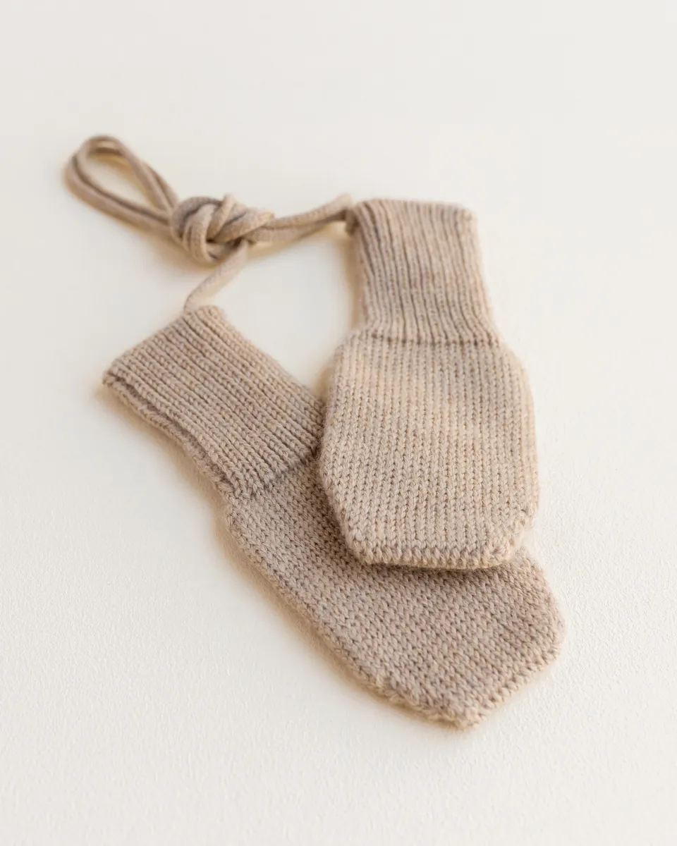 Hvid Baby Handschuhe "Fiza" Sand