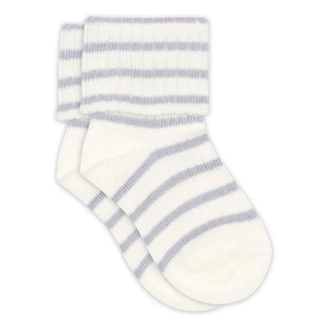 Gestreifte Baby Baumwollsocken Kallie Lavender Sky