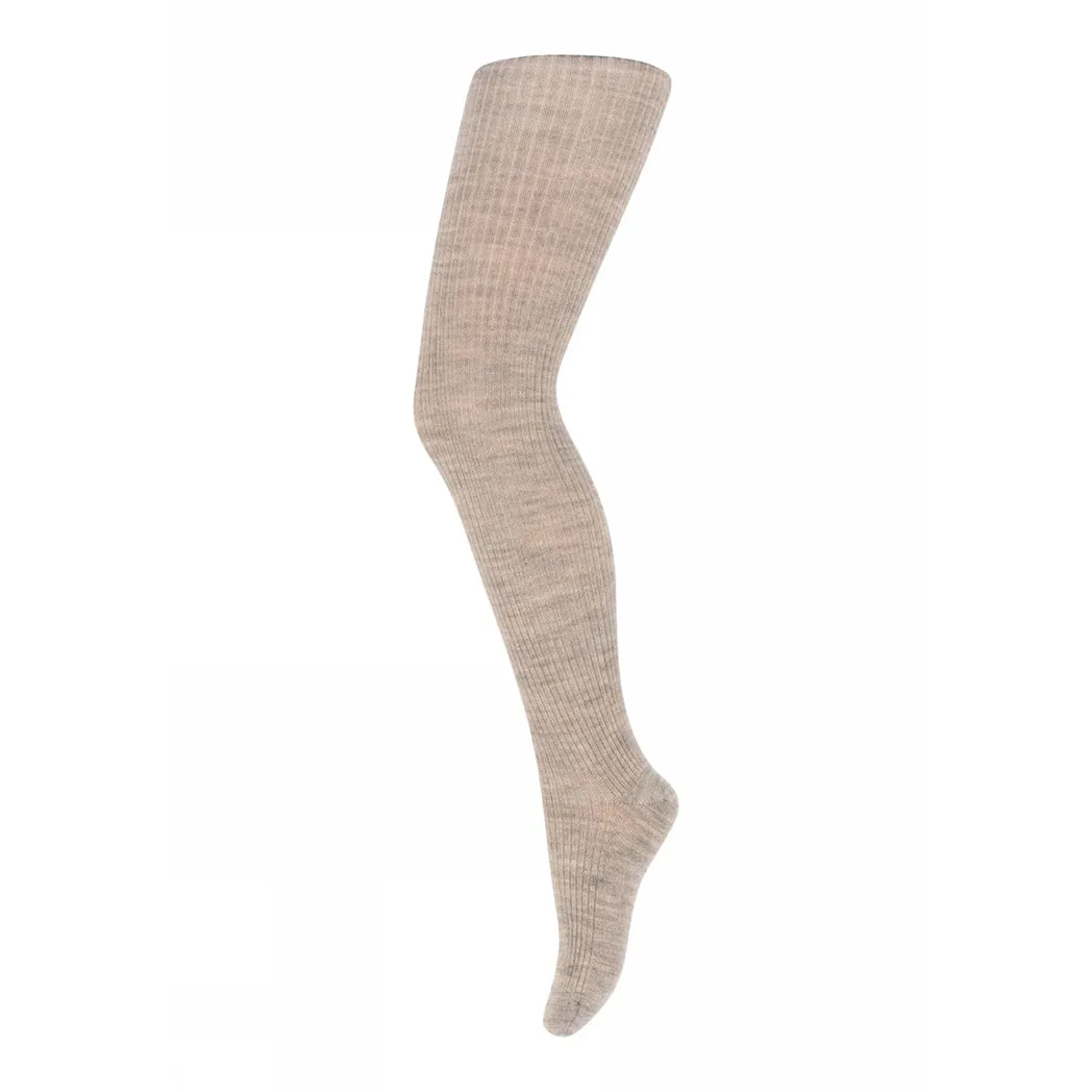 Wollstrumpfhose Marley Light Brown Melange