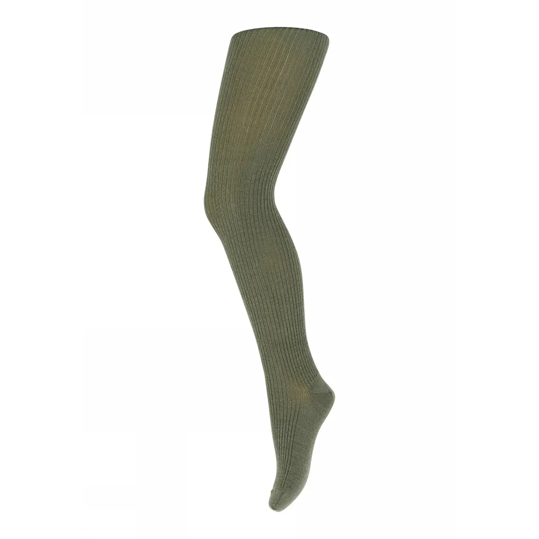 Wollstrumpfhose Marley Olivine