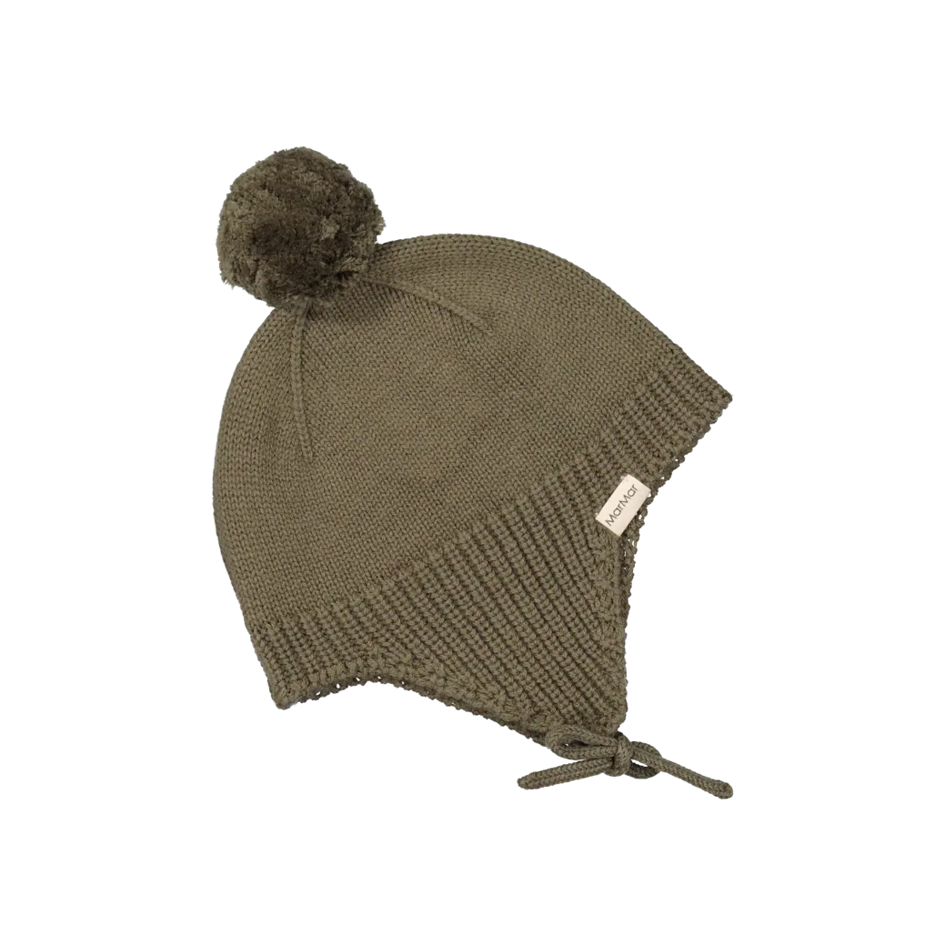 MarMar Baby Strick-Mütze "Alym" Strick Oliv Leaf