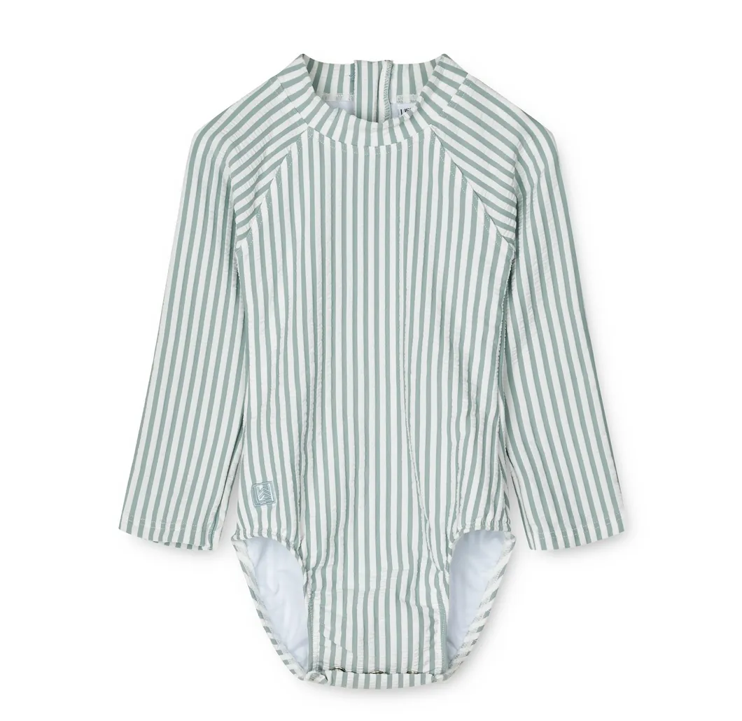 Maxime Baby UV Badeanzug Streifen Sea Blue