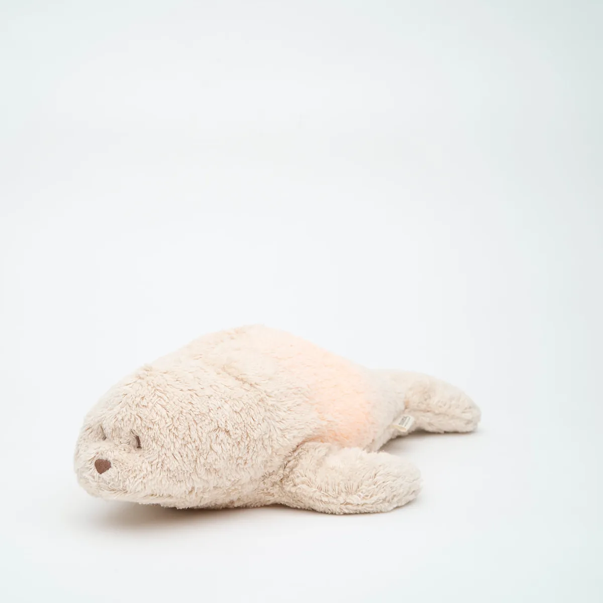 Moonie Kuscheltier mit Licht "The organic Humming Seal" Sand 2.0