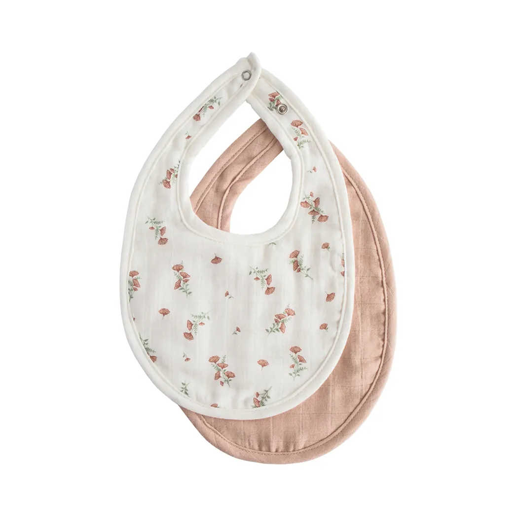 Lätzchen 2er Pack Blush/ Pink Floral