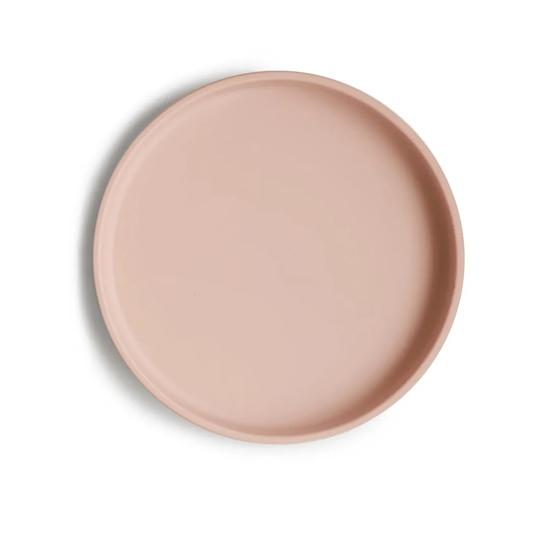 Silikon Teller mit Saugnapf Blush