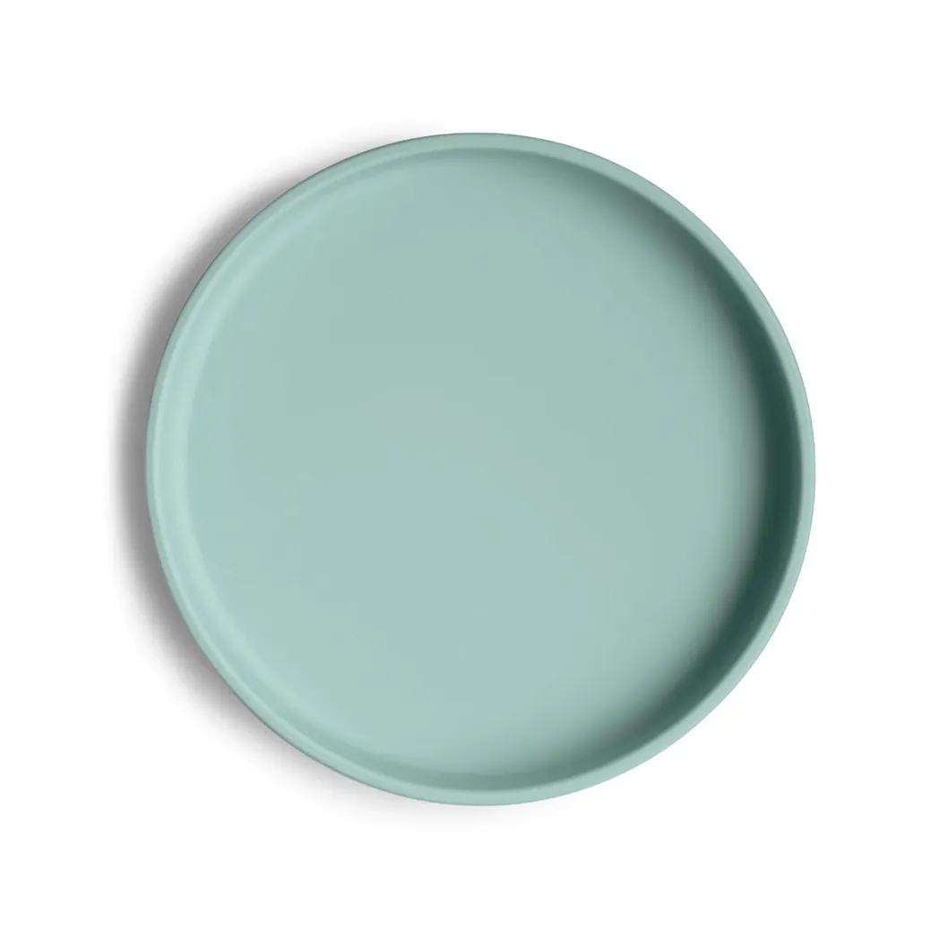Silikon Teller mit Saugnapf Cambridge Blue
