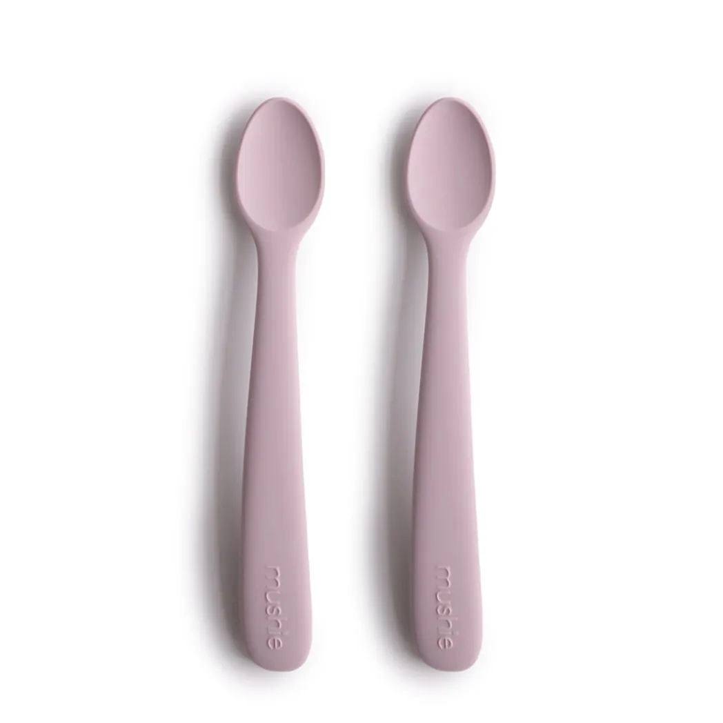 Silikon Baby Löffel 2er Set Soft Lilac
