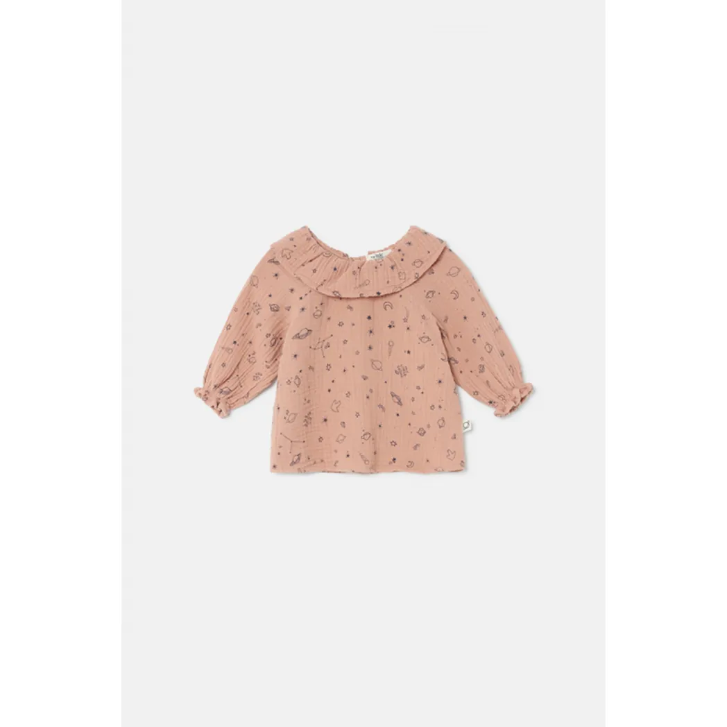 Cozmo Gauze Baby Blouse Marine Pink