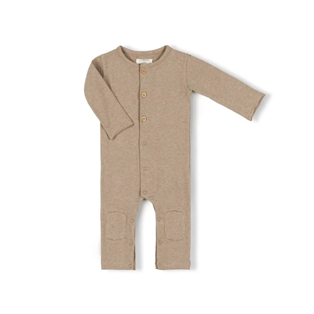 Organic Butt Onesie Pebble