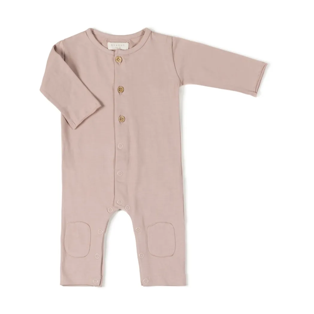 Organic Butt Onesie Old Pink