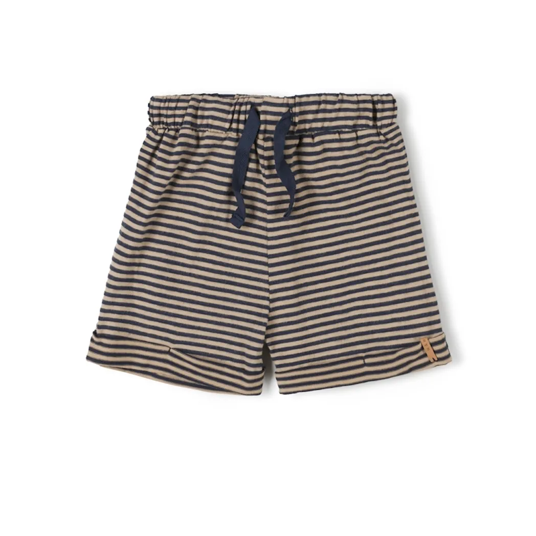 Organic Lace Short Night Stripe