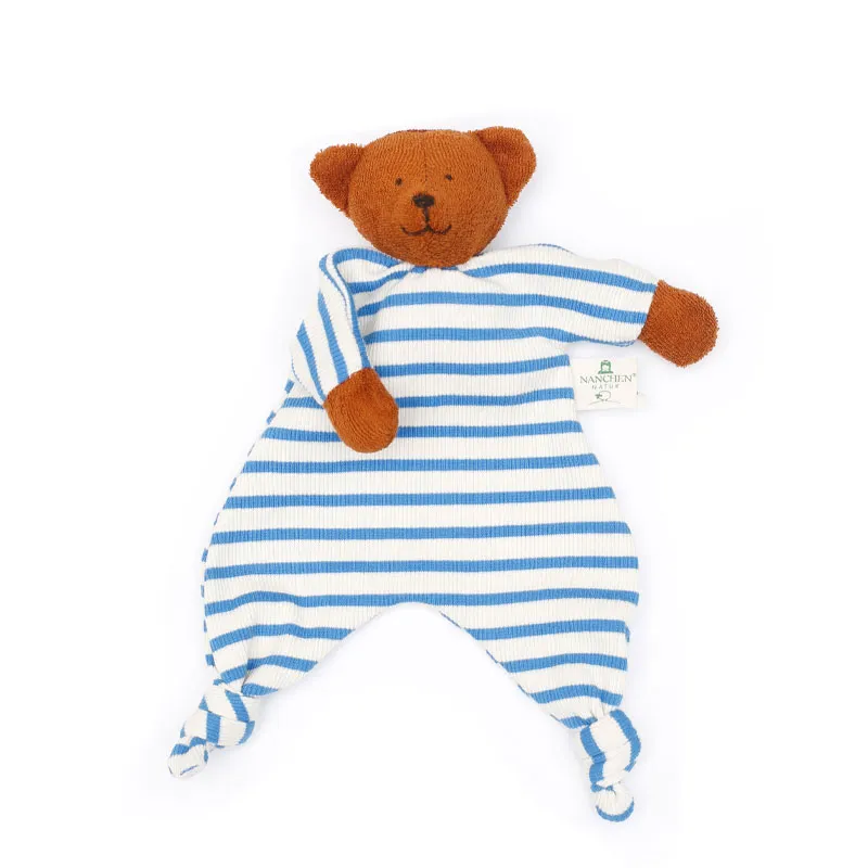 Nanchen Natur Kuscheltuch "Ringelbär"
