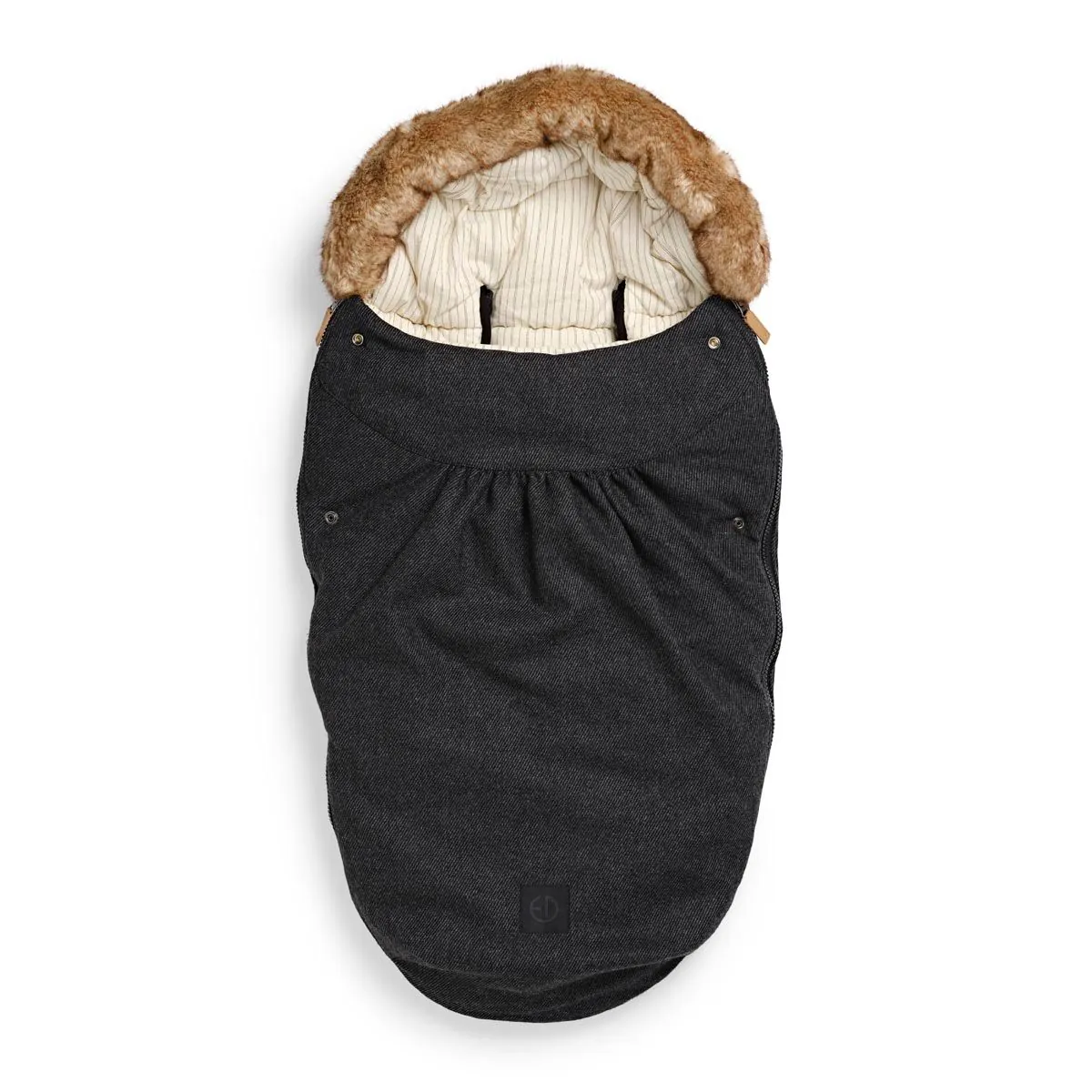 Fusssack Tweed mit Wolle