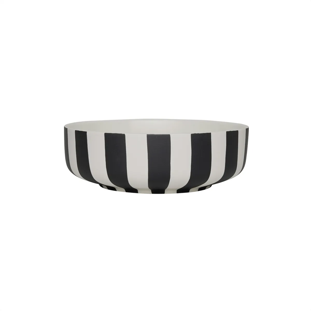 OYOY Dekoschale Toppu Bowl Large Schwarz/Weiss