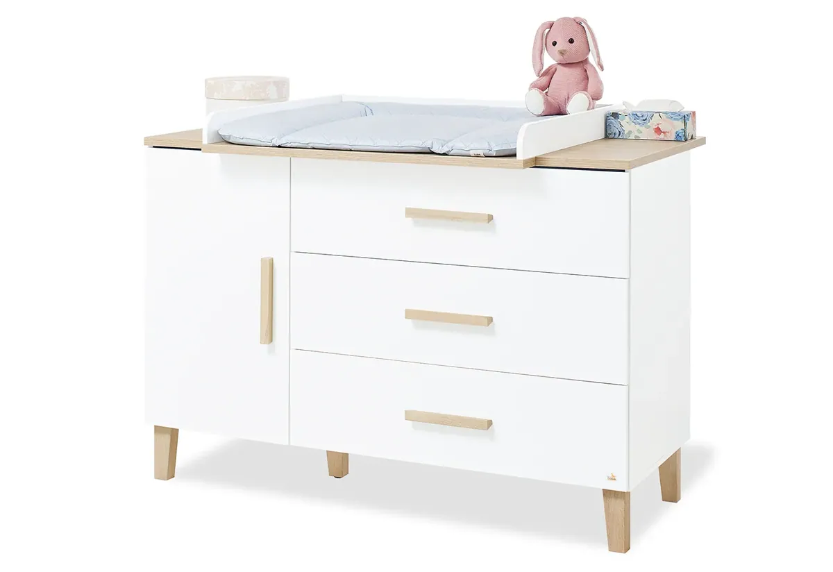 Pinolino Wickelkommode extrabreit inkl. Wickelaufsatz Lumi
