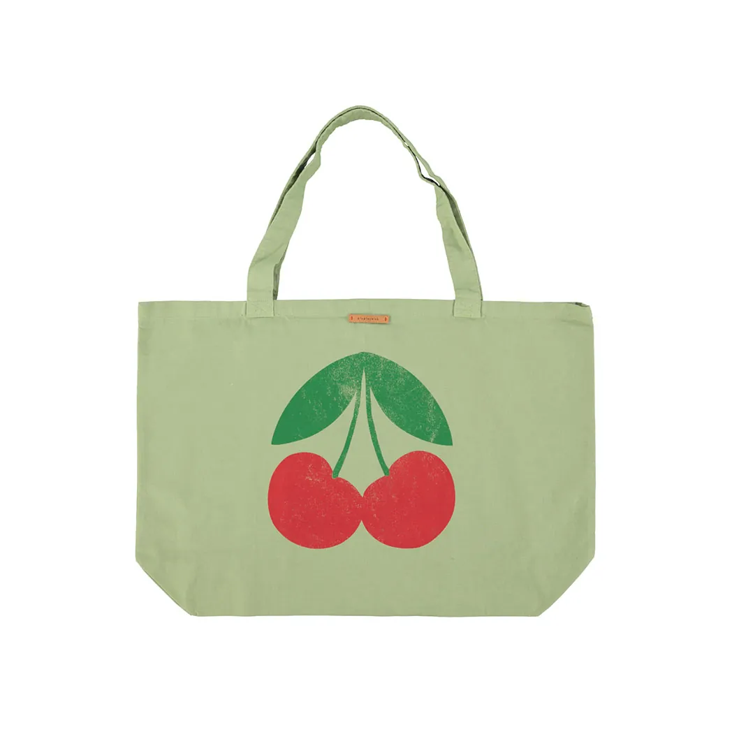 XL Logo Tasche "Cherry" light olive