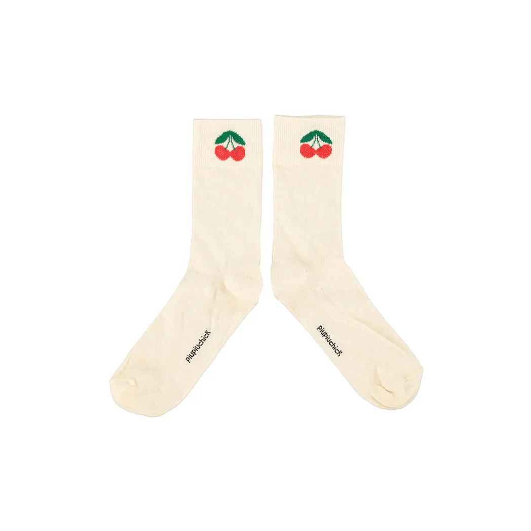 Socken Cherry ecru