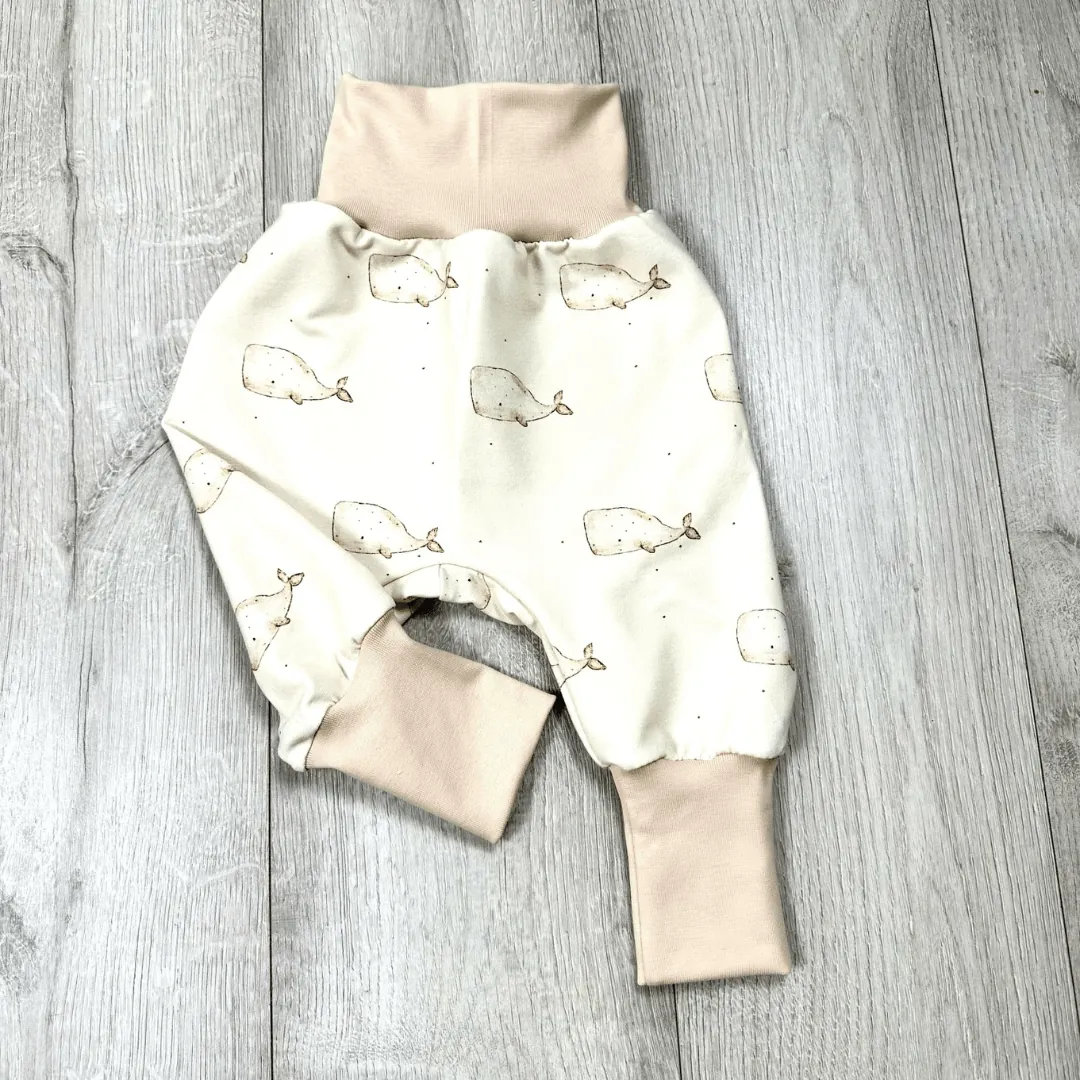 Pumphose Gr. 74/80 Wal weiss
