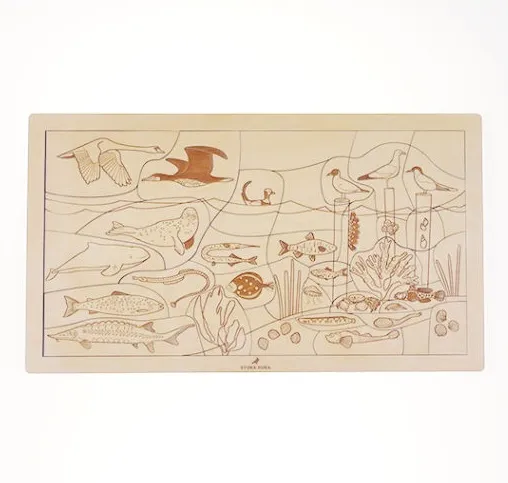 Holz Puzzle Unterwasserwelt "Robbe" (deutsch)