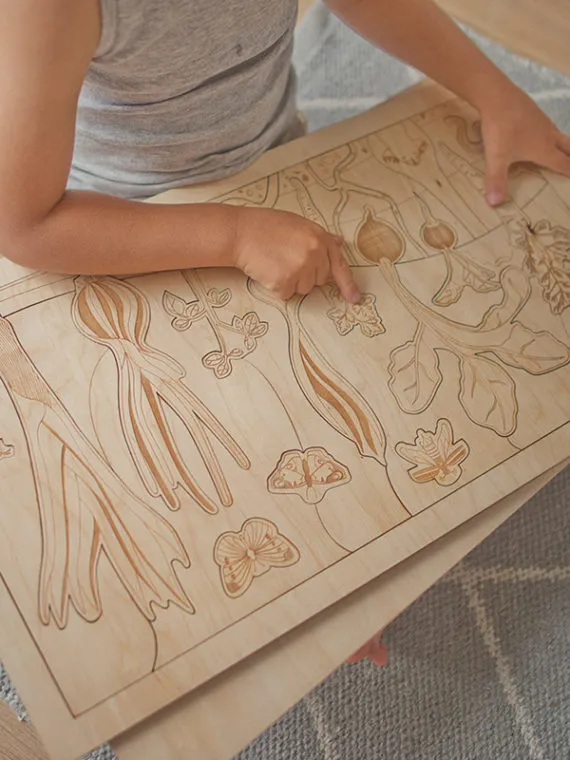 Holz Puzzle Karotte im Garten (deutsch)
