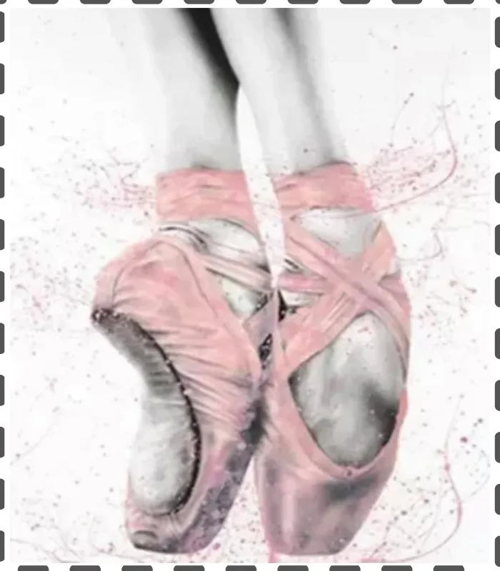 Diamond Painting Ballett Schuhe eckig 30x40cm