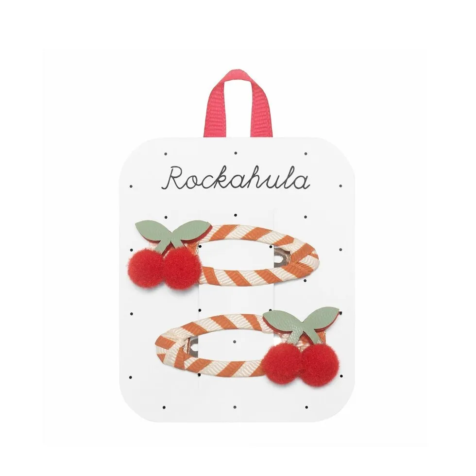 Haarclips Stripy Cherry