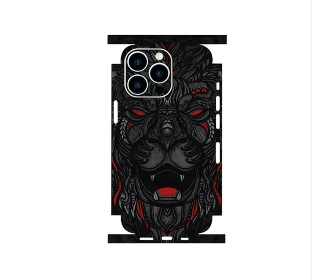 Colorful Decal Skin For iPhone17 16 15 14 13 12 11 Pro Max Cases Universe Astronaut Cover Protector Wrap Ultra Thin Stickers