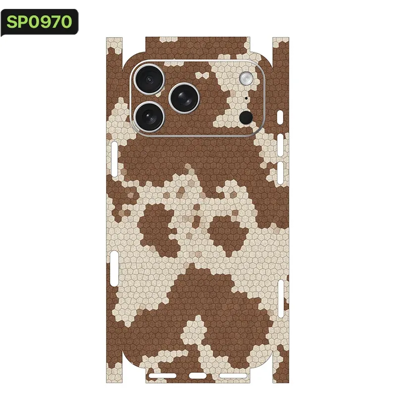 2026 Wrap Decal SkinFor Apple iPhone 17 16 15 14 iPhone13 Pro Max color Rear Protective Sticker Film
